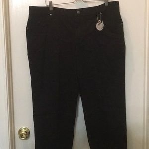 Gloria Vanderbilt black jeans 18w short NWT